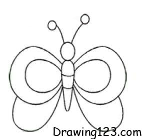 Butterfly Drawing Idea 14 piirustus