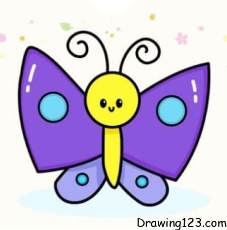 Butterfly Drawing Idea 15 piirustus