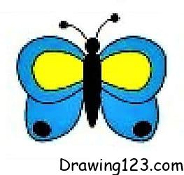 Butterfly Drawing Idea 8 piirustus