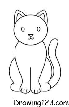 Cat Drawing Idea 14 piirustus