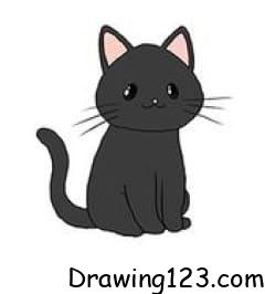 Cat Drawing Idea 17 piirustus