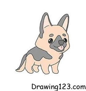 Dog Drawing Idea 12 piirustus