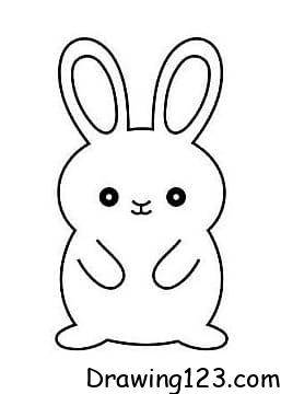 Rabbit Drawing Idea 8 piirustus