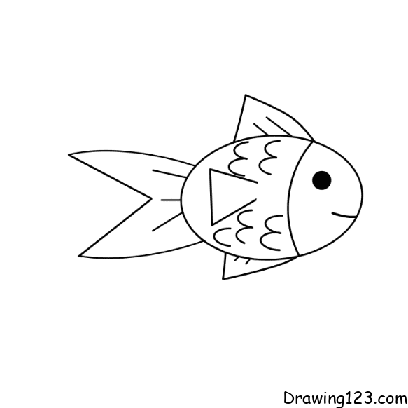 fish-drawing-step-10 piirustus