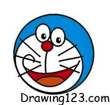 Doraemon Face Drawing Idea piirustus