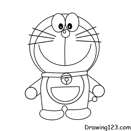 doraemon-drawing-step-10 piirustus