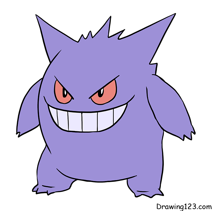 Pokemon Gengar piirustus