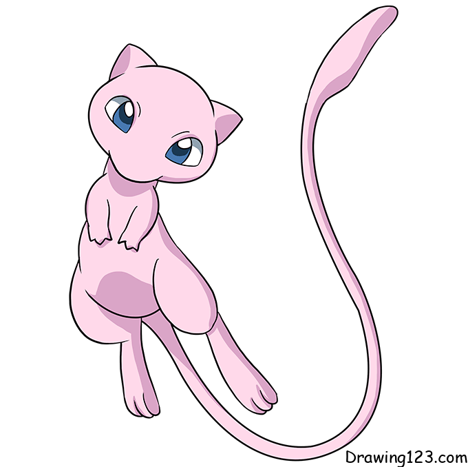 Mew-draw-step-7 piirustus