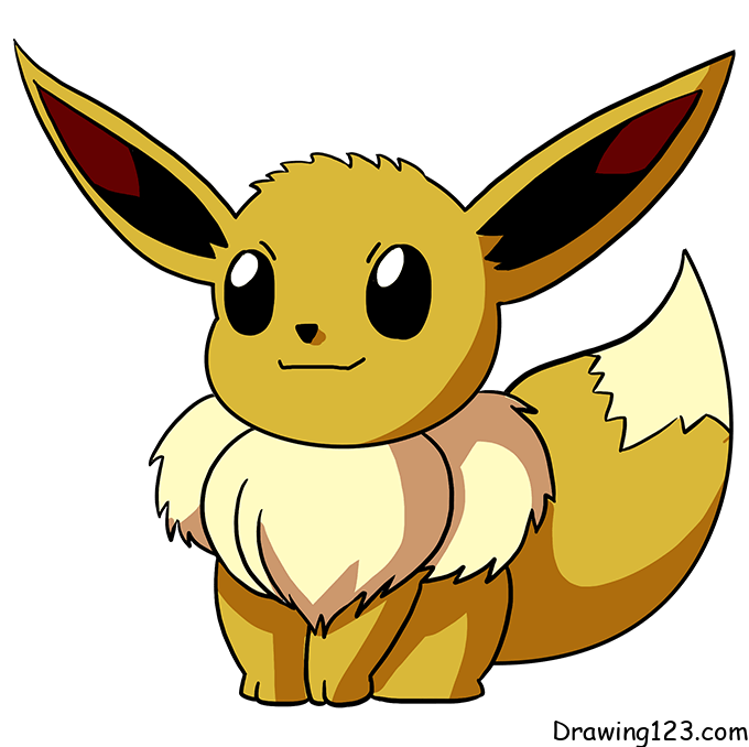 Pokemon Eevee piirustus