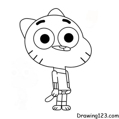 gumball-drawing-step-10 piirustus