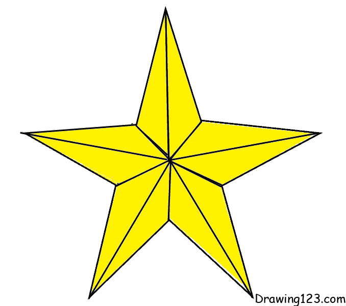 Stars-drawing-step-8 piirustus