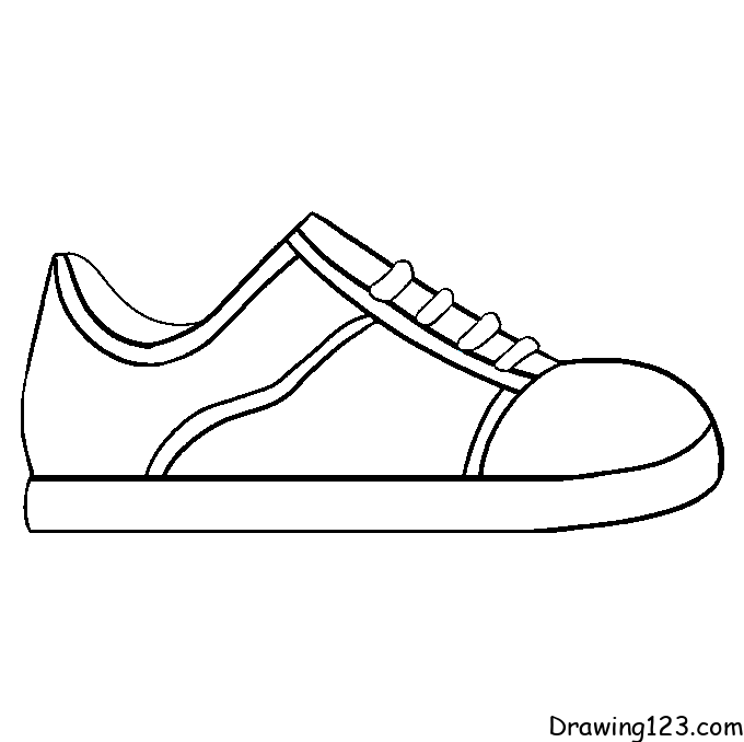 Shoe-drawing-step-8 piirustus