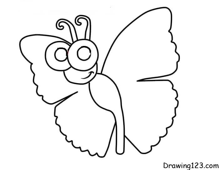 butterfly-drawing-step-6 piirustus