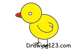 chicken-drawing-step-8 piirustus