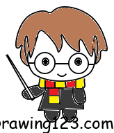 Harry-potter-drawing-step-10 piirustus