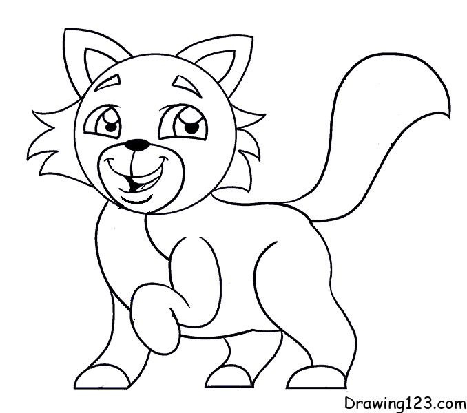 cat-drawing-step-10 piirustus