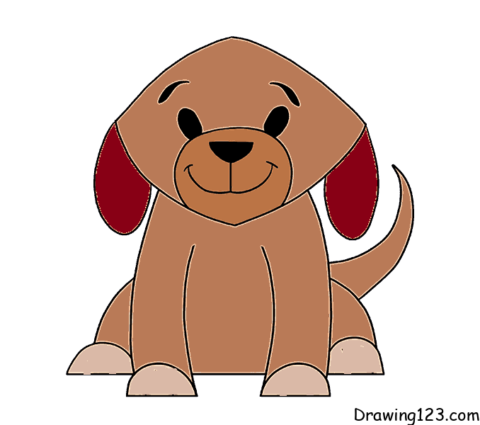 dog-drawing-step-8 piirustus