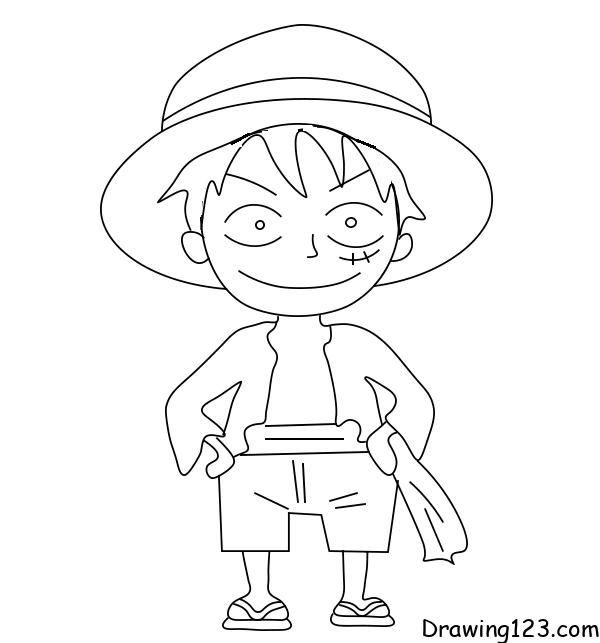 Luffy piirustus