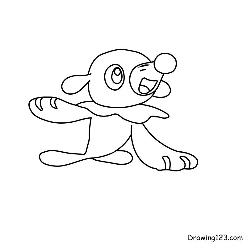 Pokemon Popplio piirustus