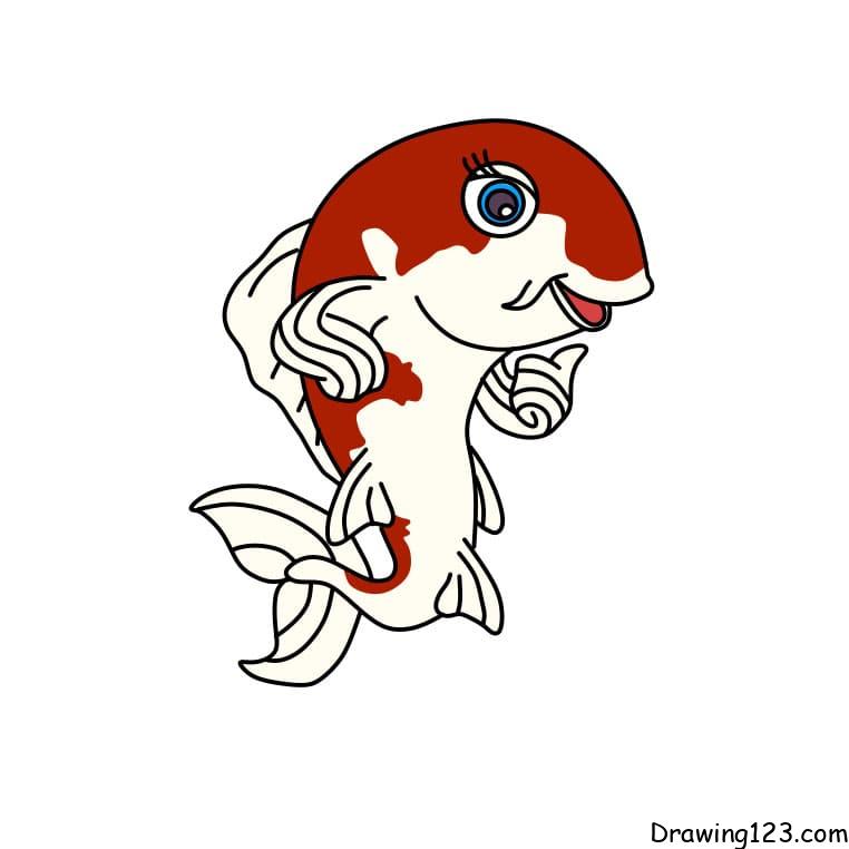 drawing-Koi-fish-step-11-1 piirustus