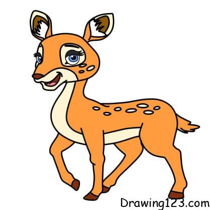 drawing-deer-step11 piirustus