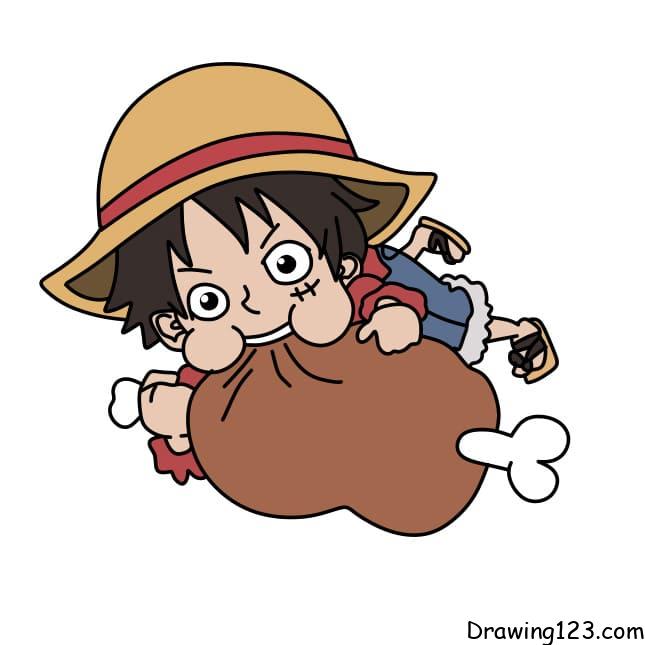 drawing-luffy-step-11-1 piirustus