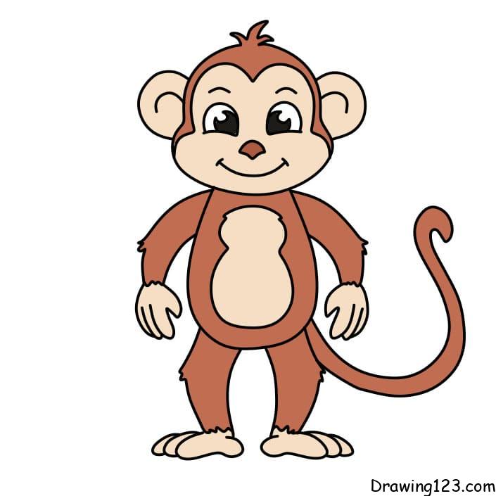 drawing-monkey-step-13-1 piirustus