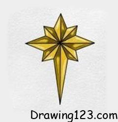 Christmas Star Drawing Idea piirustus