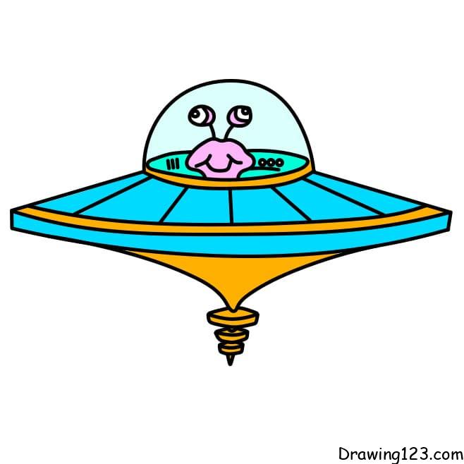 Drawing-UFO-step10 piirustus