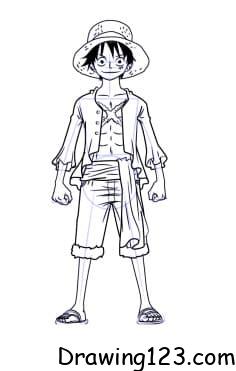 Luffy Drawing Idea 10 piirustus