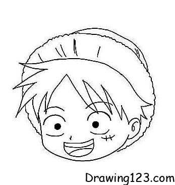 Luffy Drawing Idea 16 piirustus