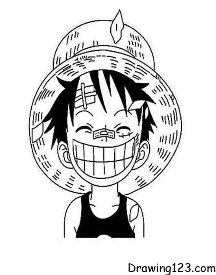 Luffy Drawing Idea 17 piirustus