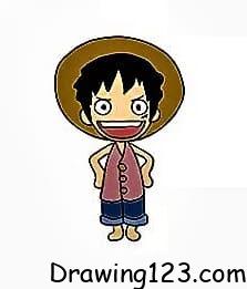 Luffy Drawing Idea 18 piirustus