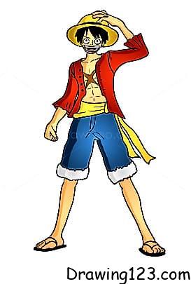 Luffy Drawing Idea 7 piirustus