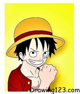 Luffy Drawing Idea 8 piirustus