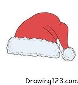 Santa Claus Hat Drawing Idea piirustus