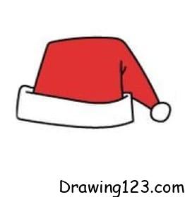 Santa Hat Drawing Idea piirustus