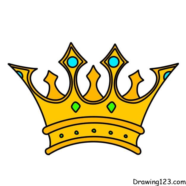 drawing-crown-step-10-1 piirustus