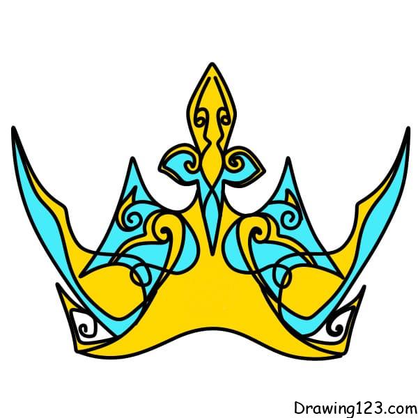 drawing-crown-step-8-3 piirustus