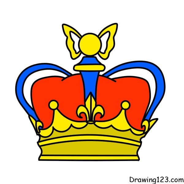 drawing-crown-step-9-6 piirustus