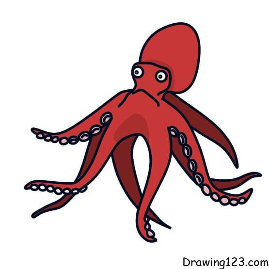 drawing-octopus-step6-1 piirustus