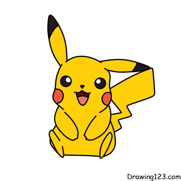 drawing-pikachu-step-8-2 piirustus