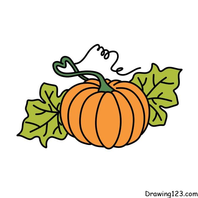 drawing-pumpkin-step7-2 piirustus