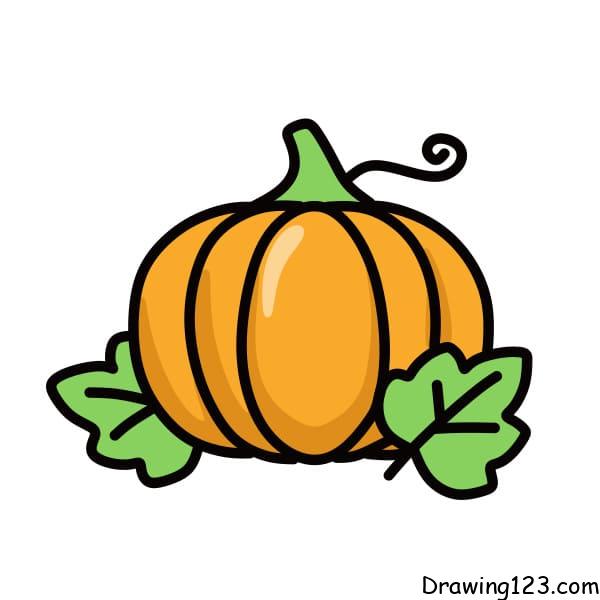 drawing-pumpkin-step7-4 piirustus