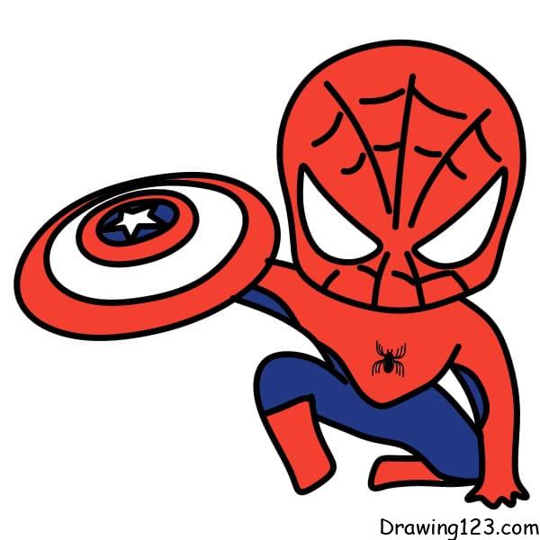 drawing-spiderman-step-9 piirustus