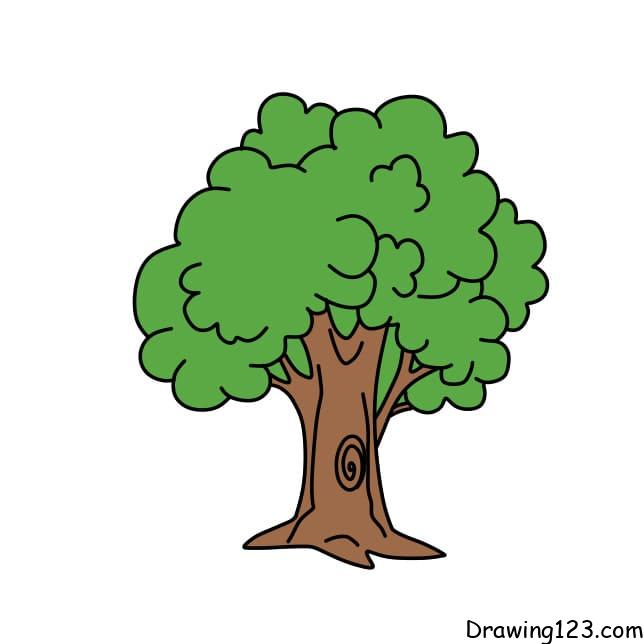 drawing-tree-step-8-3 piirustus