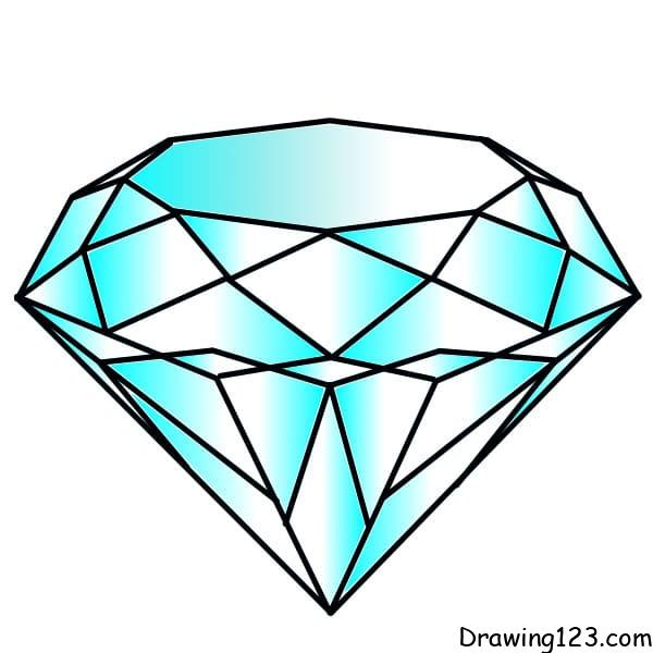 Draw-a-diamond-Step12 piirustus