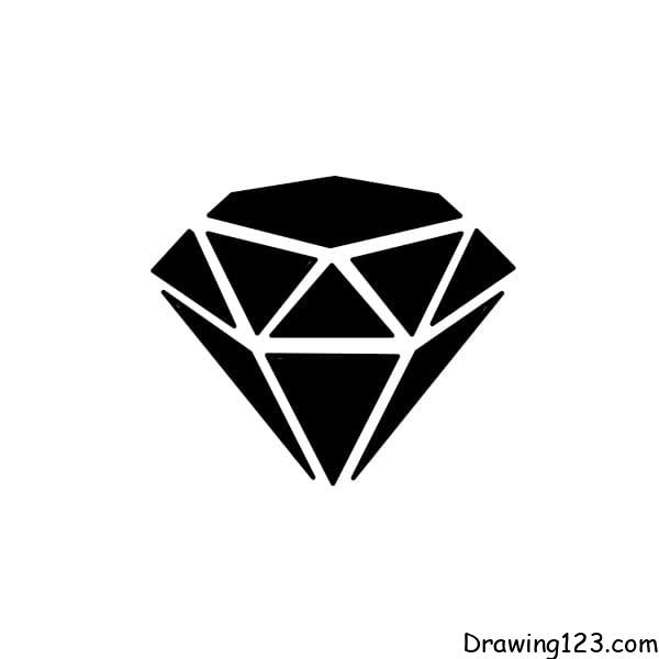 Draw-a-diamond-Step7 piirustus