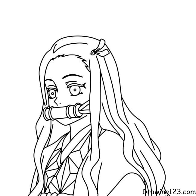 Drawing-Kamado-Nezuko-Step-13-5 piirustus