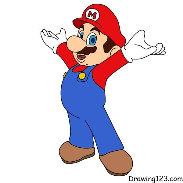 Drawing-Mario-Step-12-3 piirustus